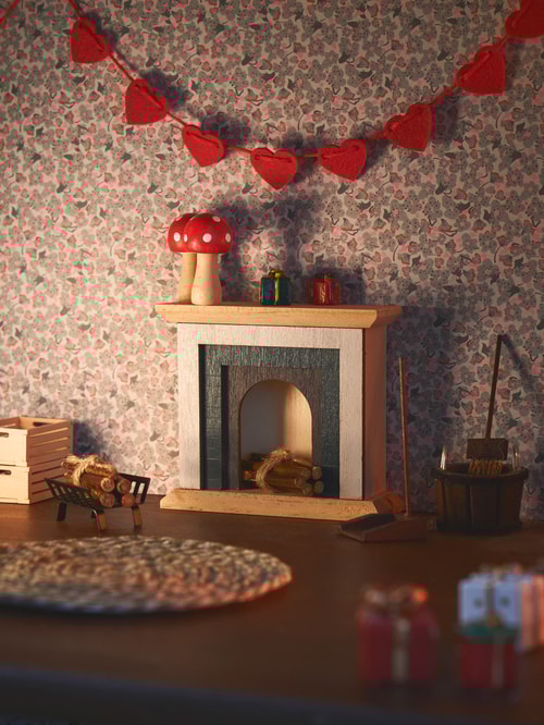 Miniature fireplace