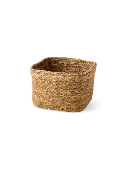Korb - Seegras. 21 x 21 x 17 cm. - Natur - Søstrene Grene