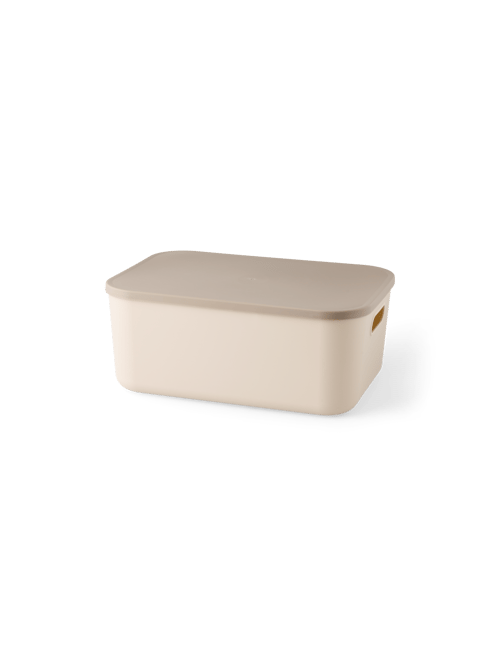 Aufbewahrungsbox - 35 x 24.5 x 14.5 cm. - Warmgrau - Søstrene Grene