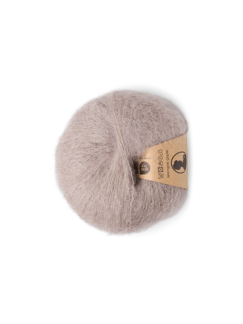 Mohair-Nylon-Garn - Mohair/Nylon. 25 g. - Warmgrau - Søstrene Grene