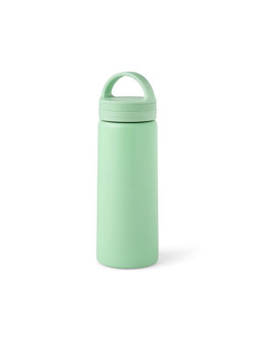 Drinking bottle 750 ml - Stainless steel. - Dusty Green - Søstrene Grene