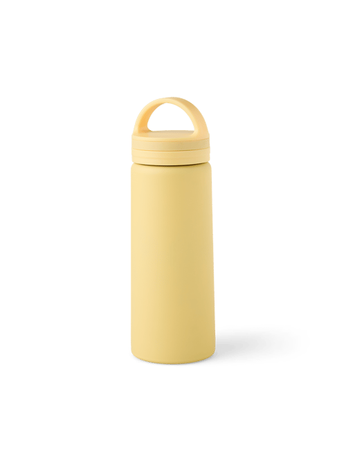 Drinking bottle 750 ml - Stainless steel. - Light Olive - Søstrene Grene