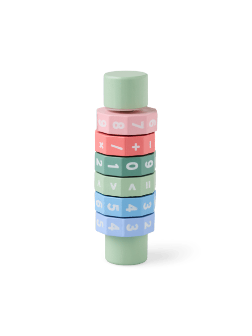 Toy maths roller - Schima superba/MDF. - Dusty Green - Søstrene Grene