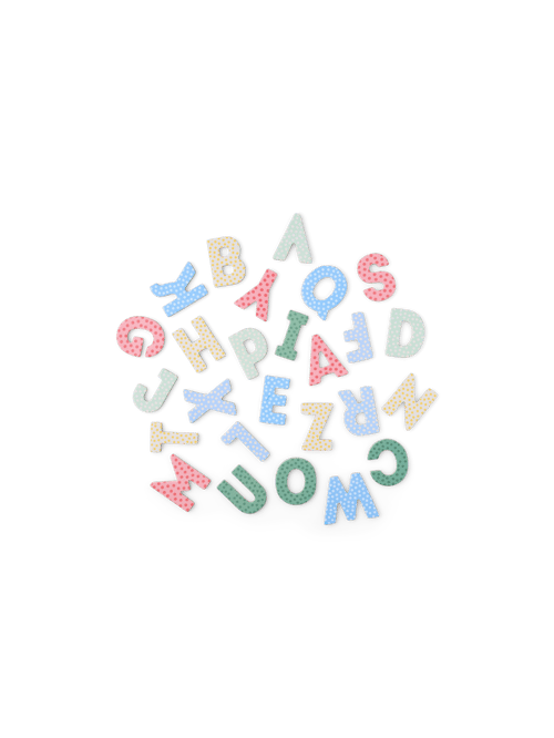 Magnetic letters - Paper. 26 pcs. - Multi - Søstrene Grene