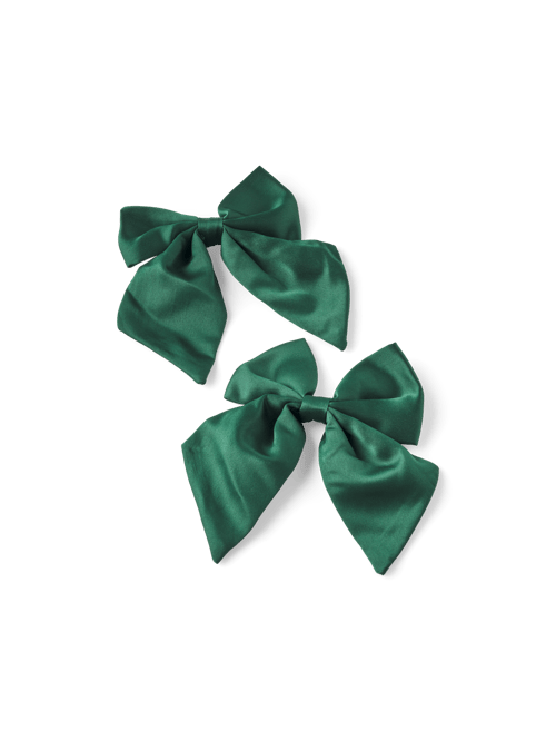 100 Fiocchi In Raso Pretwisted Per Confezioni Regalo, Natale Rosso E Verde, Con Legatura In Metallo, Per Sacchetti, Decorazioni Fai Da Te, 6x5,5 Cm - 3