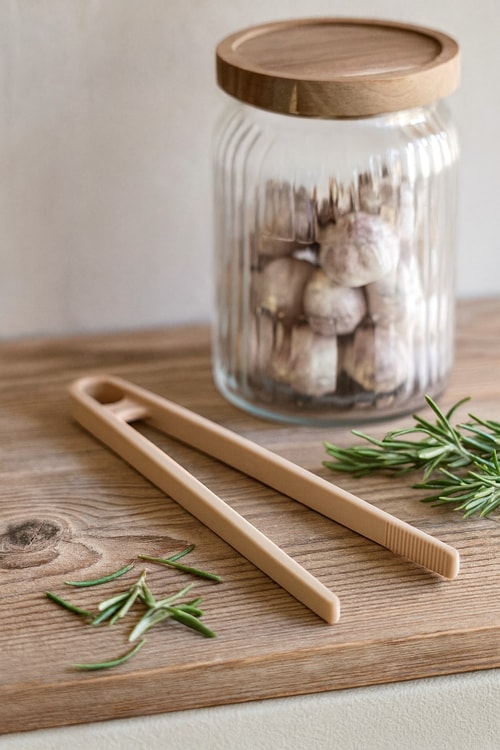 Pinze da cucina in acciaio inossidabile con punte in silicone