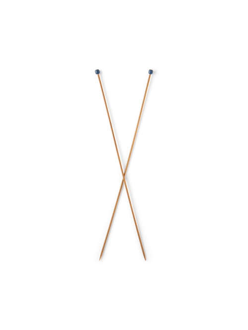 Stricknadeln 3 mm | Bambus. 3,0 mm x 35 cm. 2 Stk. | Dark Wood