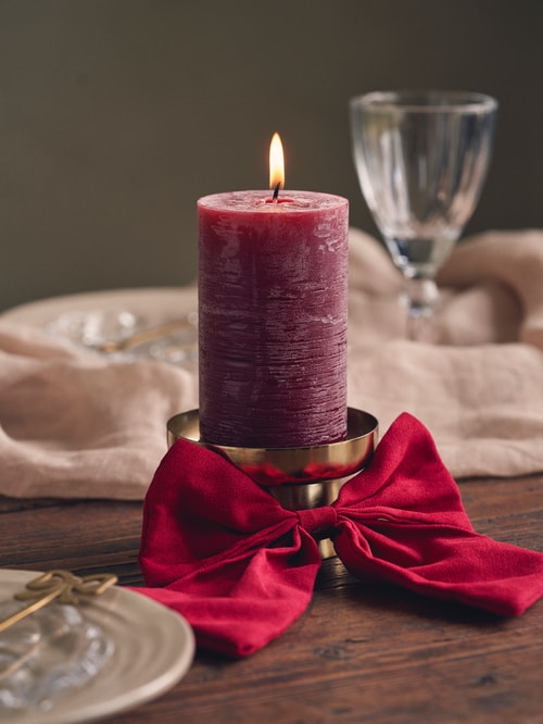 Candela lunga in pura cera d'api, alta 5 e 1/2, senza profumo, fatta a mano, naturale, per meditazione, preghiera, altare - Italia