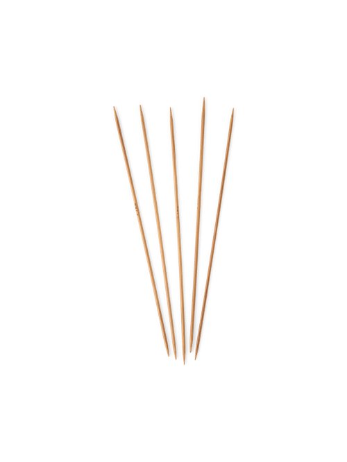 Aeelike Set 55 Ferri Da Maglia A Doppia Punta In Bambù – 20 Cm – 10 Misure Da 2.0 A 6.5 Mm – Per Calze E Progetti Small