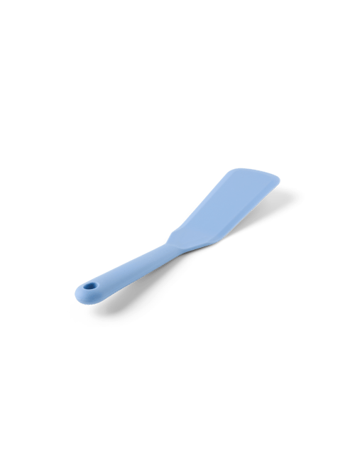 MASTRAD - Cucchiaio cavo da cucina - Preparazione, cottura, miscelazione - Unibloc - Silicone - Non graffia le pentole - Blu