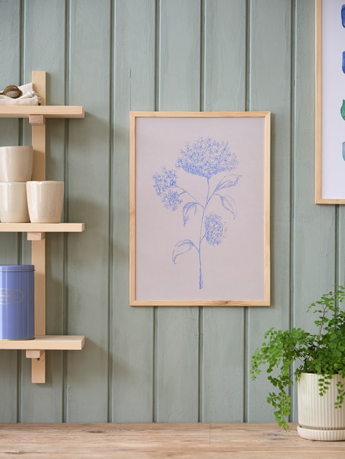 YEEPHAN A3 Eiken fotolijst natuurlijk hout 42 x 29,7 cm fotolijst set van 2 met passe-partout voor A4 (21 x 30 cm) fotolijst, certificaatlijst of posterlijst met plastic glazen front voor wandmontage