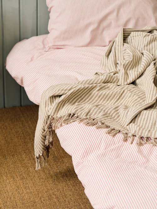 Coperta di cotone ivory 125x150 Ezra | Maisons du Monde