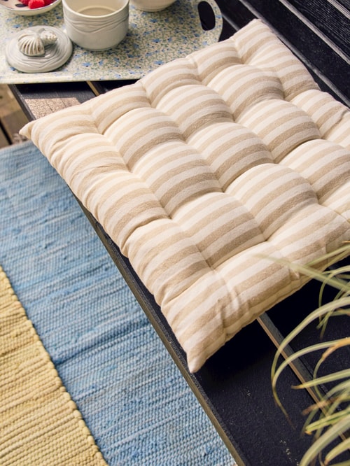 The HomeCentric Decoratief Blauw Kussenslopen gooien Set van 2, 40x40 The HomeCentric Decoratief Blauw Kussenslopen gooien Set van 2, 40x40