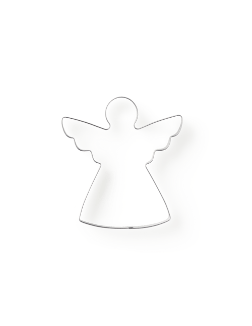 Tagliabiscotti Acciaio Inox A Forma Di Angelo 10 Cm - Per Biscotti, Dolci E Decorazioni - 5