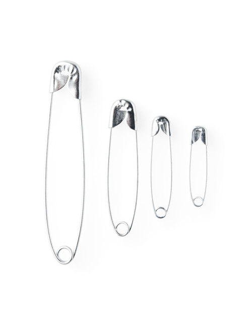 Prym Spille di sicurezza acciaio 34 mm argento (085273) (1.000 pezzi