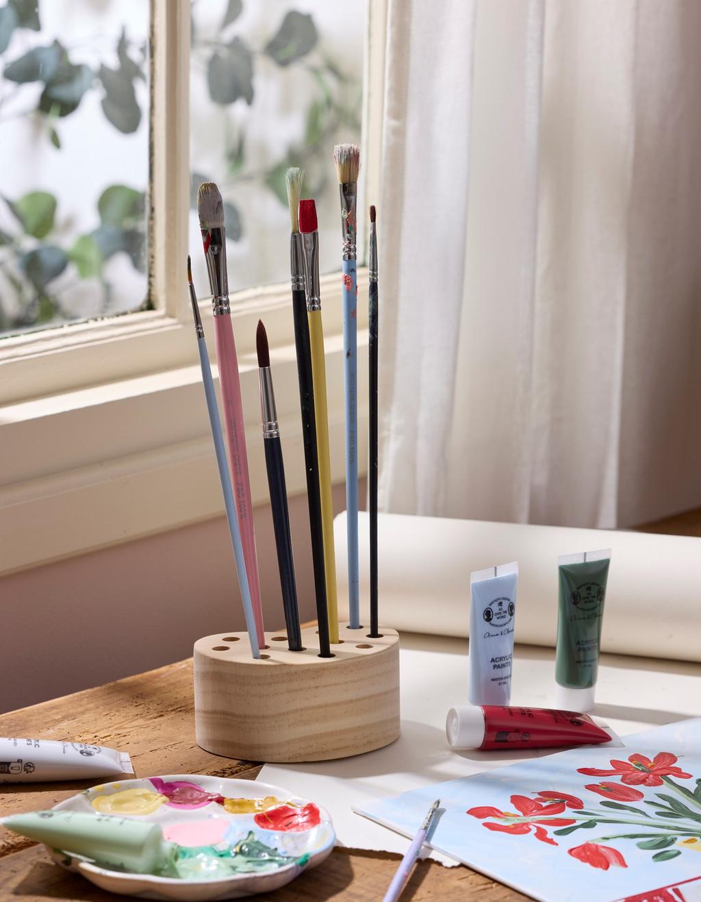 Kit DIY Peinture Sur Galets - 40 Pierres Plates + Pinceaux + Pigments + Tubes Vides - Activité Parent-enfant, Décoration Jardin Ou Aquarium