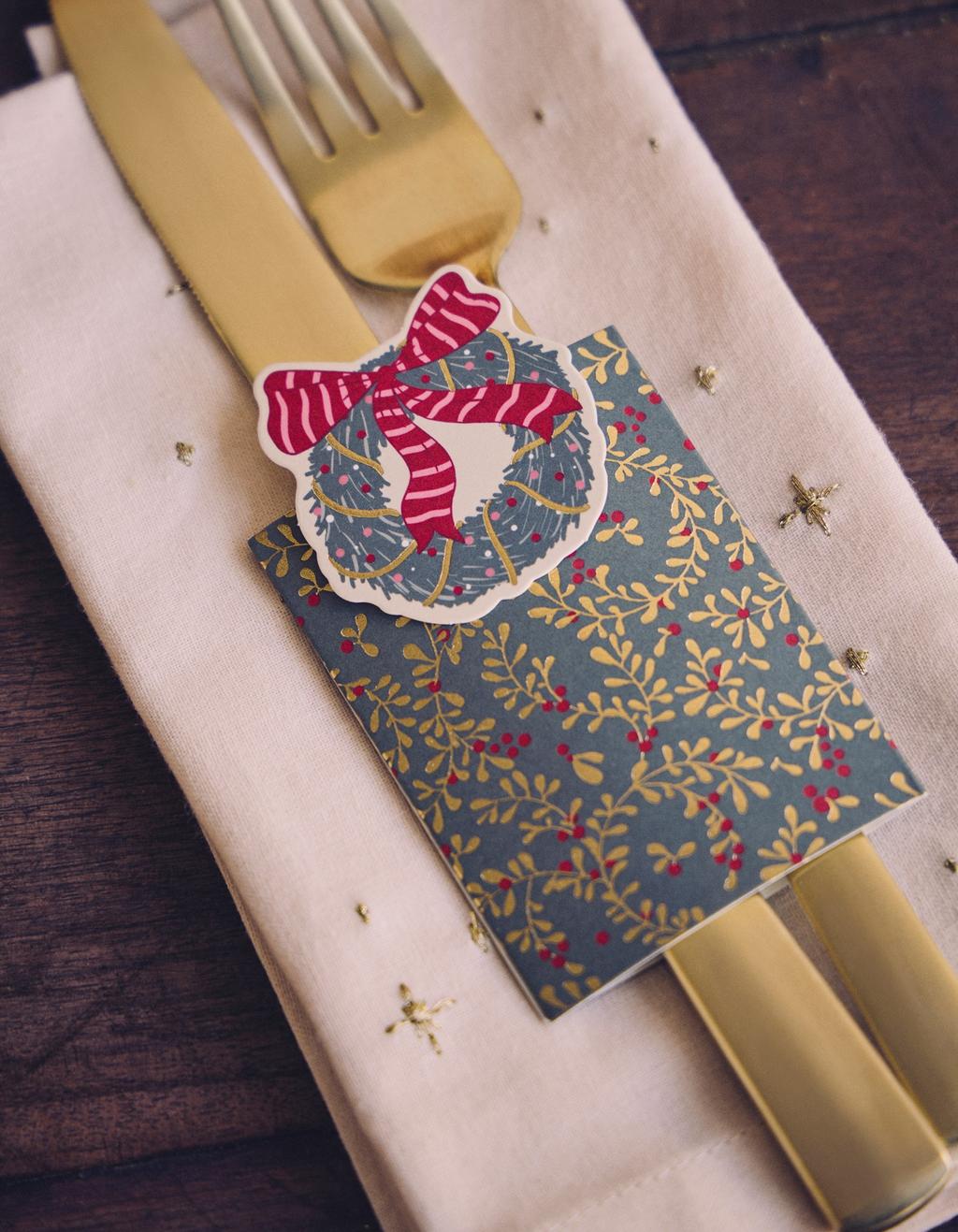 Lot De 30 Serviettes De Table De Noël étoile 33 X 33 Cm En