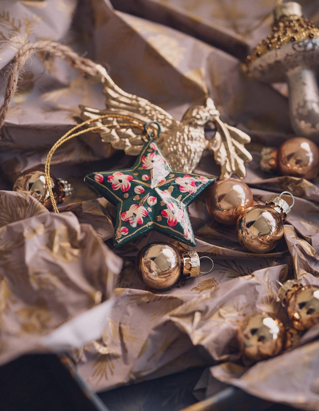 50 palline natalizie rotonde in legno, vuote, da appendere all'albero di Natale; decorazioni con