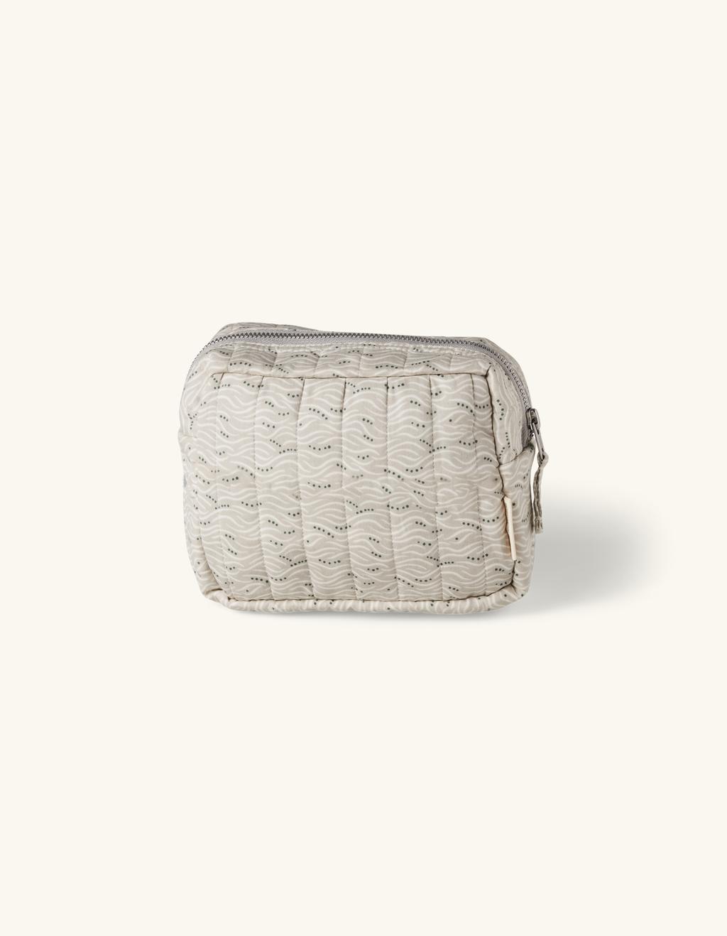 Make-up-Tasche Aus Leinen – 25,4x19,1cm, Wasserdicht Innen, Design „Opulenter Garten“
