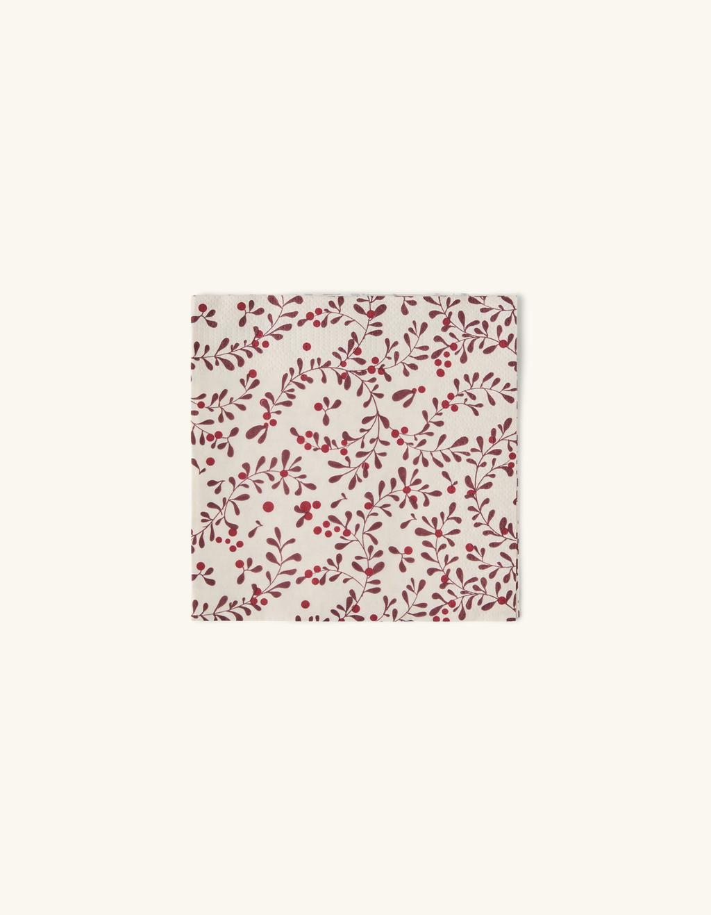 Lot De 20 Serviettes En Papier Avec Motif Pour Noël - Noir/doré