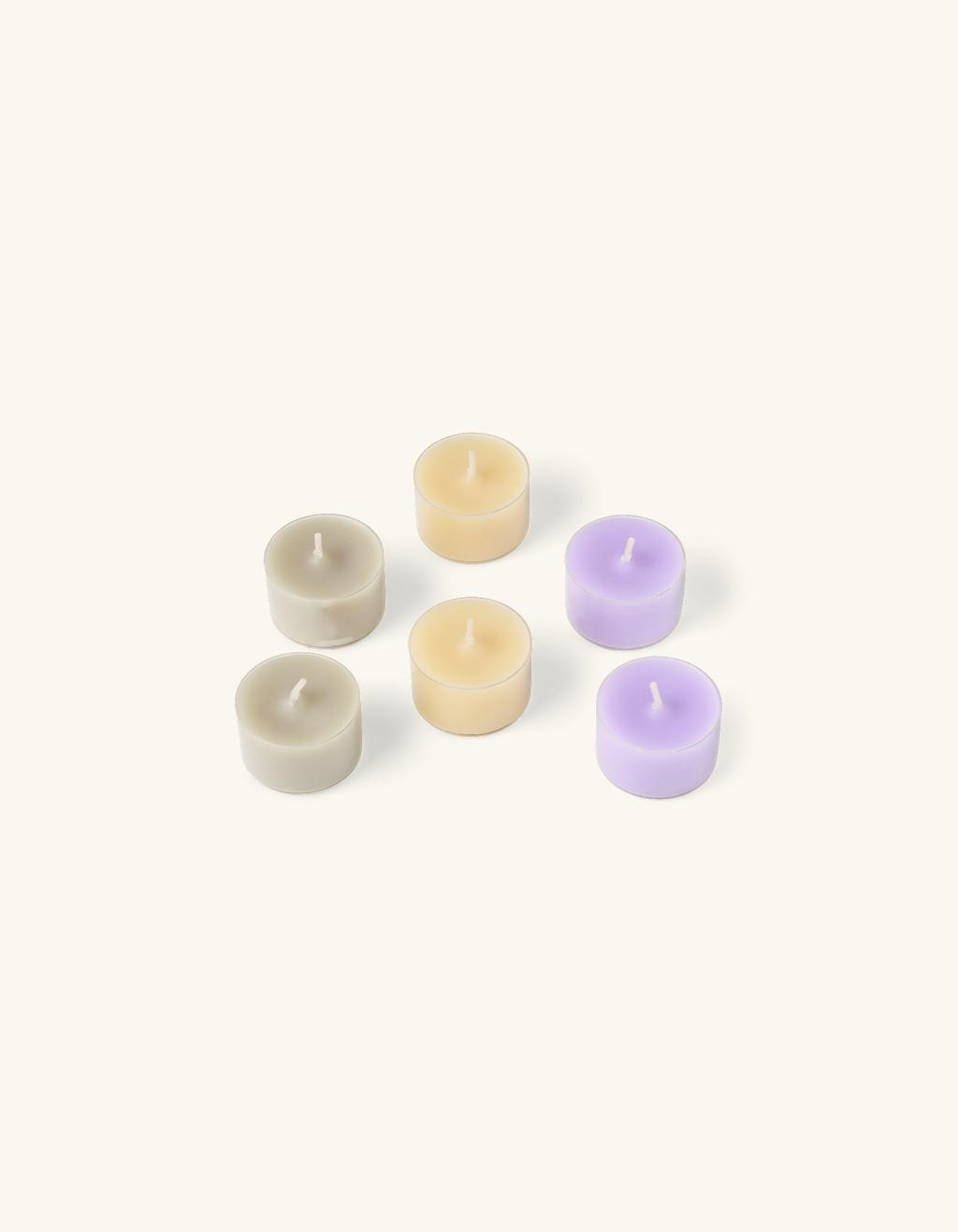 Candele a bastoncino colorate, candele con combustione senza residui