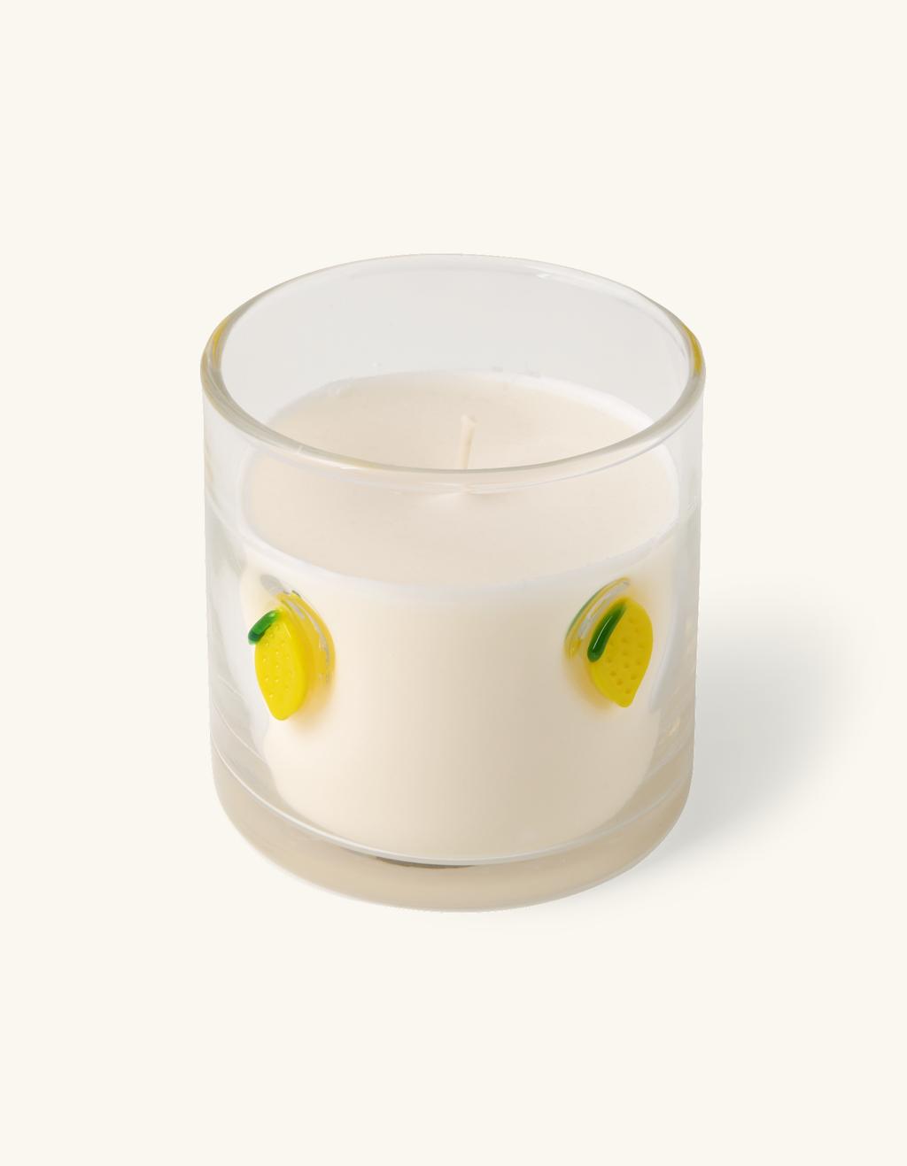 Candele a colonna con foglie tropicali, candela con foglie, set regalo, arredamento tropicale (set di 3 candele) - Italia