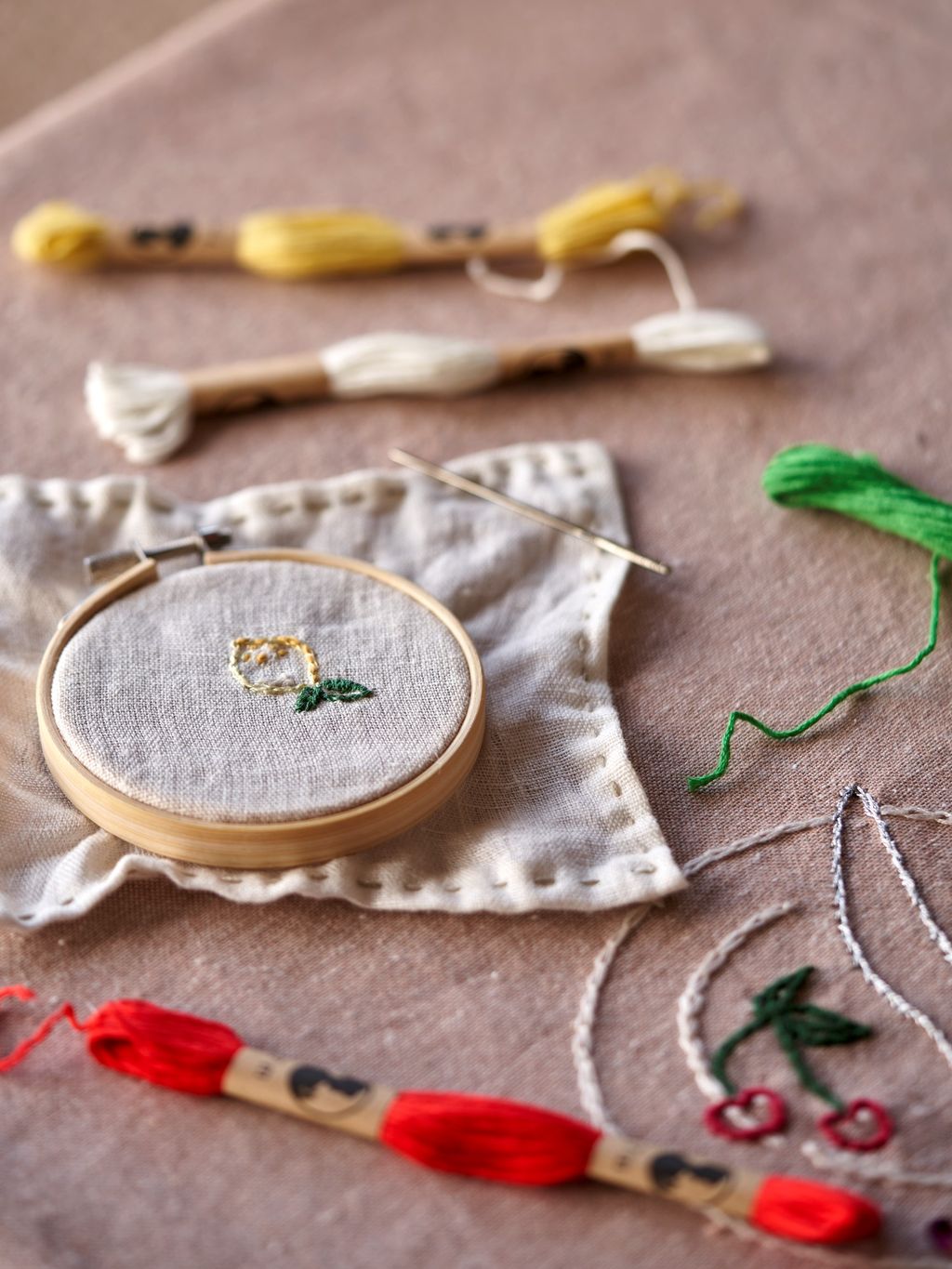 Lot De 6 Tambours à Broder En Bambou – Cercle Broderie Rond