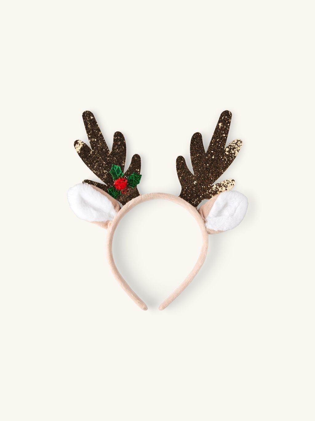 Garneck Geweih-Stirnband Mit Glöckchen – Weihnachts-Haarreifen Aus Samt, Für Kinder & Erwachsene (ca. 23x37 Cm)
