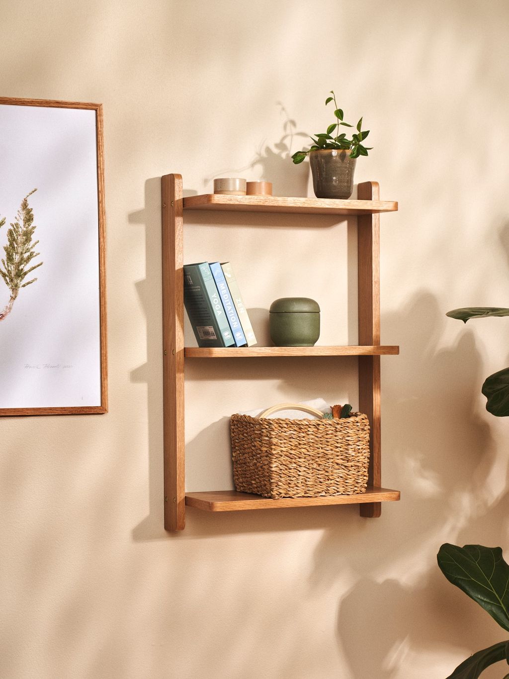 Wandrek Fyrk Eiken 55 x 55 cm Rond Vicco | Eiken | rondom | 406673133865806