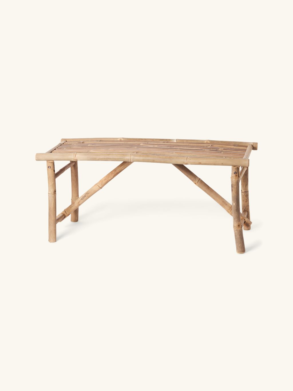 Gartenbank | Bambus. 100 x 38 x 45 cm. | Nature