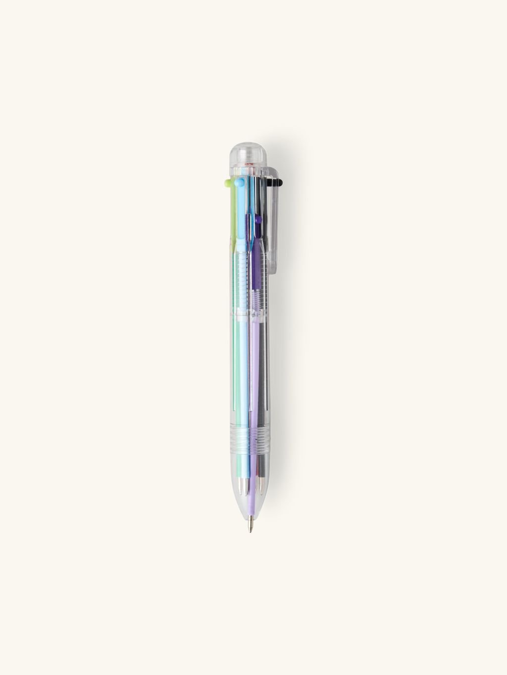 Stylo 10 Couleurs En 1 - Bille 0,8 Mm - Pour école, Bureau, Journal, Dessin - Multicolore Pratique