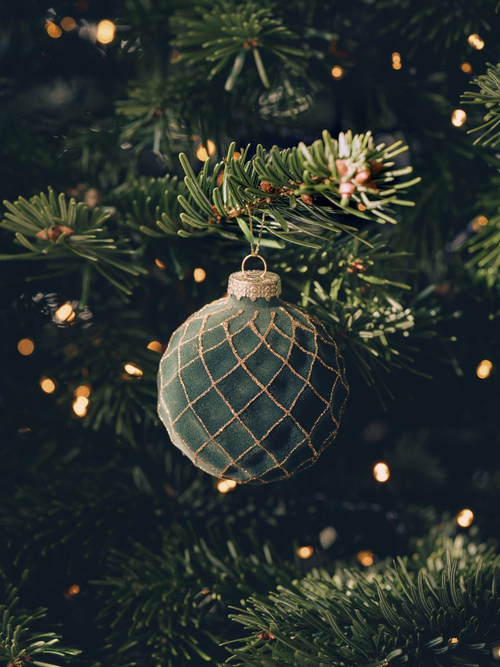 Boule de Noël | Verre. Ø7 cm. | Bordeaux