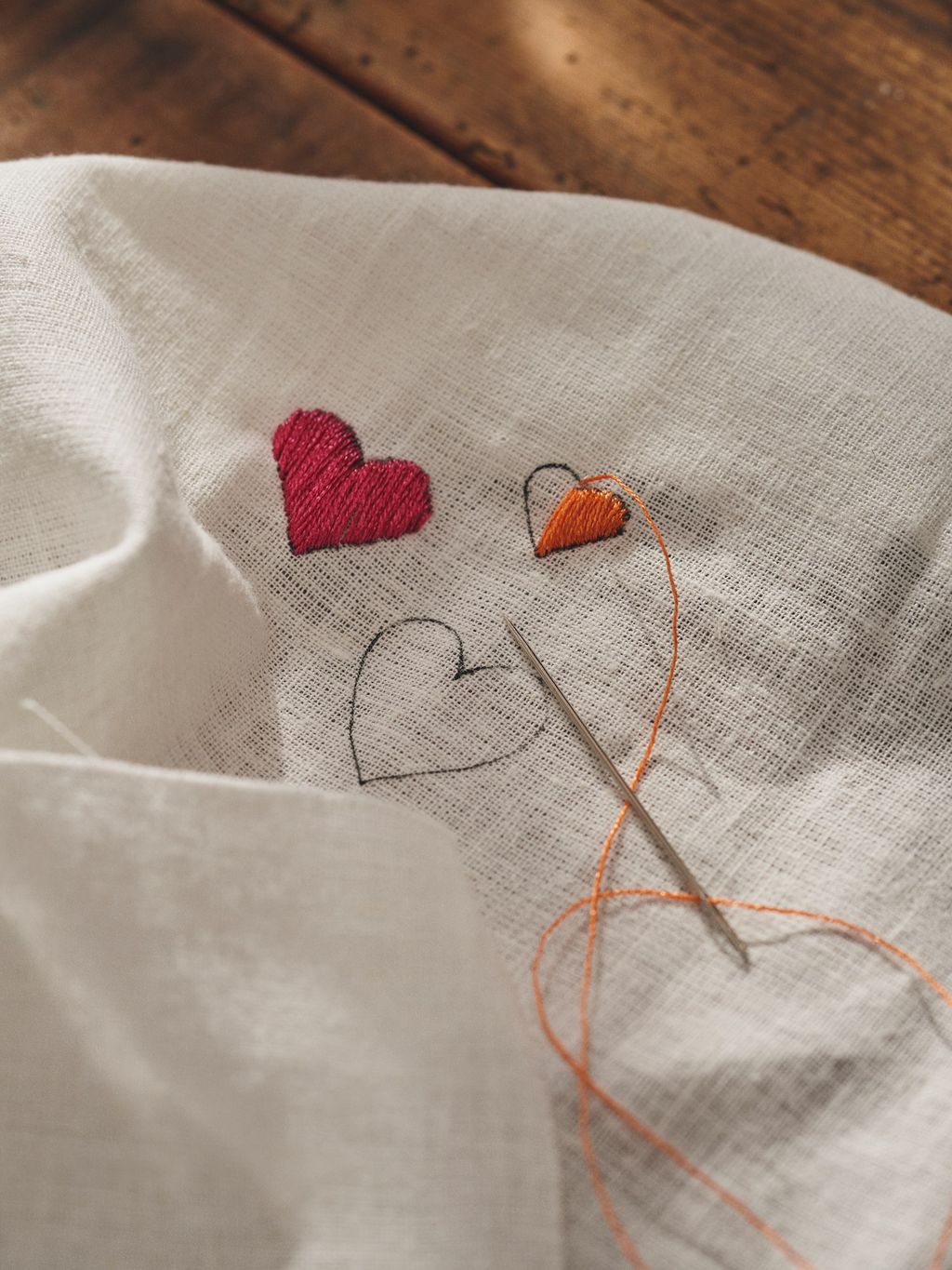 Stoff zum Sticken 45 x 55 Off White