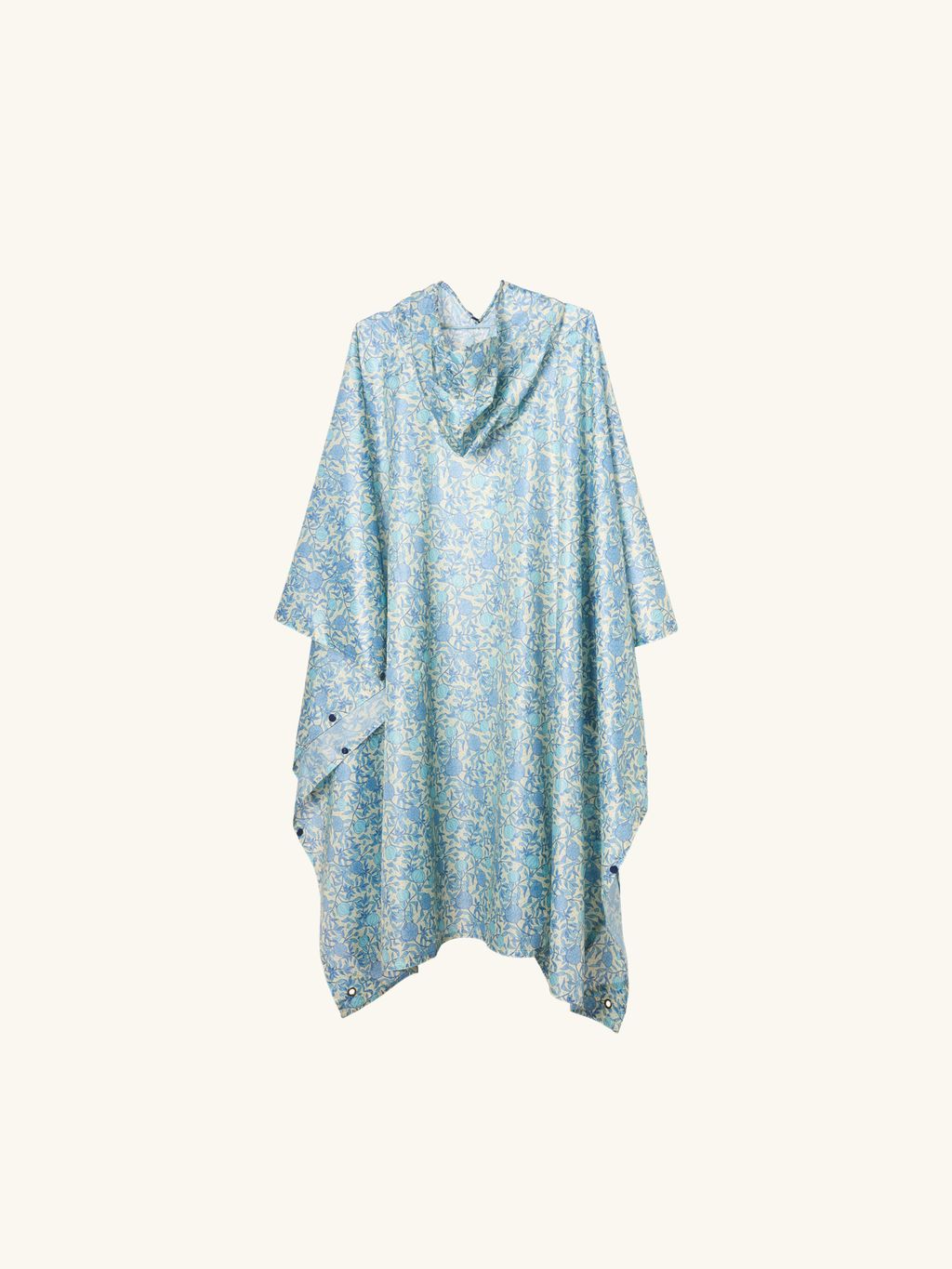 Poncho Antipioggia Uomo In Poliestere Riciclato, Leggero Impermeabile Con Cappuccio Regolabile Grigio