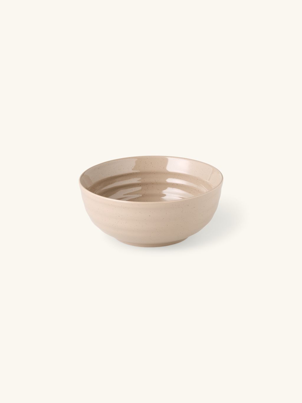 Grande ciotola in ceramica con volant smerlato bianco elegante centrotavola con