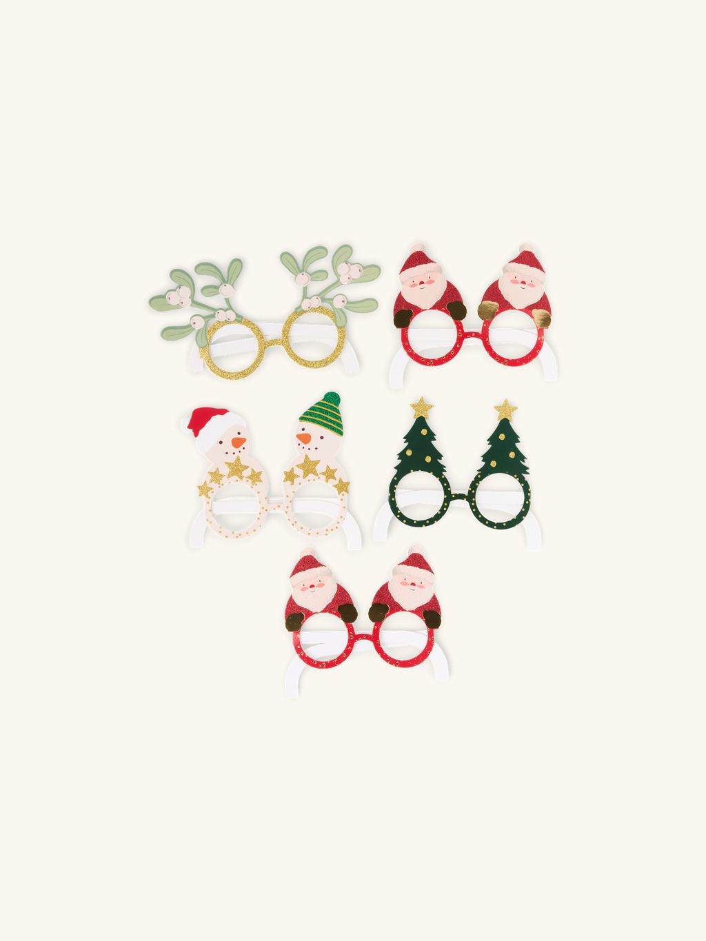 Lunettes De Fin D'année Avec Arbre De Noël Homme De Neige Lunettes De