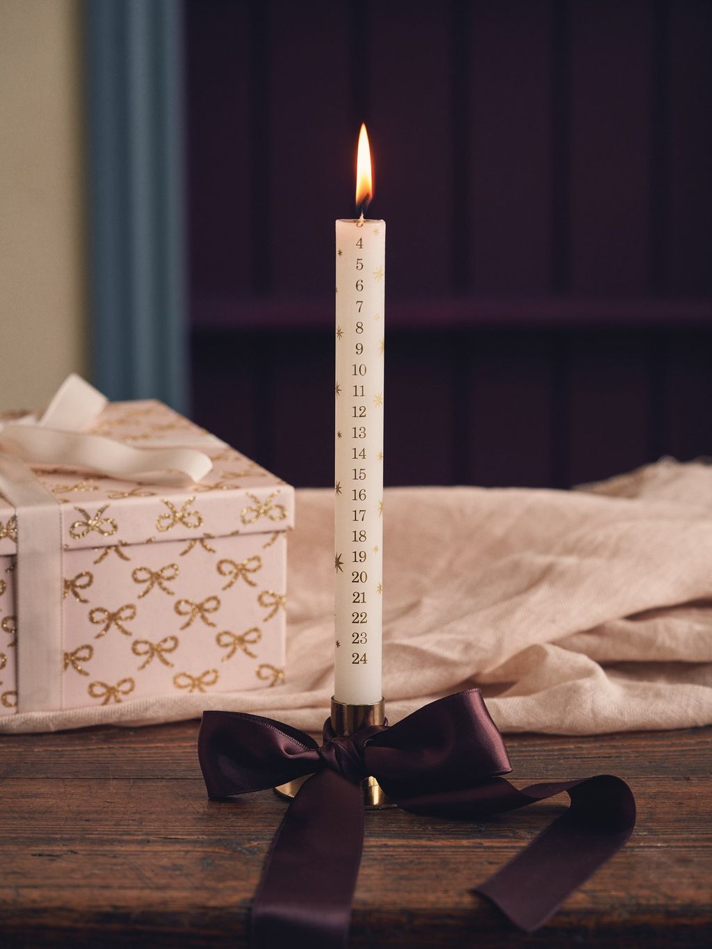 Adventskalenderkerze