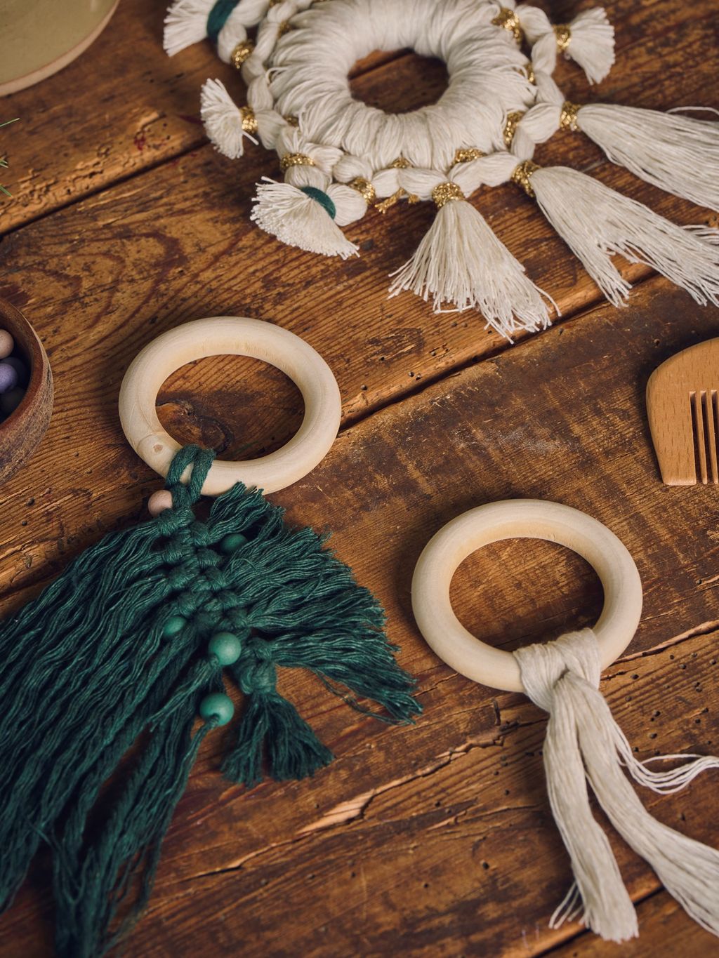 Anneaux En Bois En Peuplier De Différentes Tailles Anneaux En