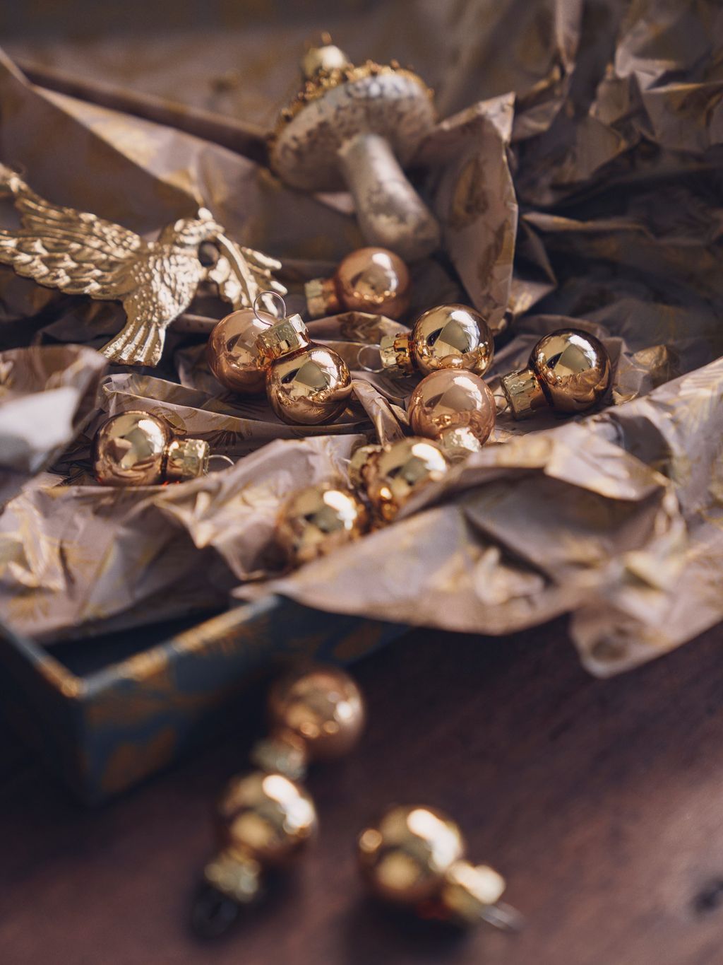 Mini-Weihnachtskugeln | Glas. Ø2 cm. 12 Stck