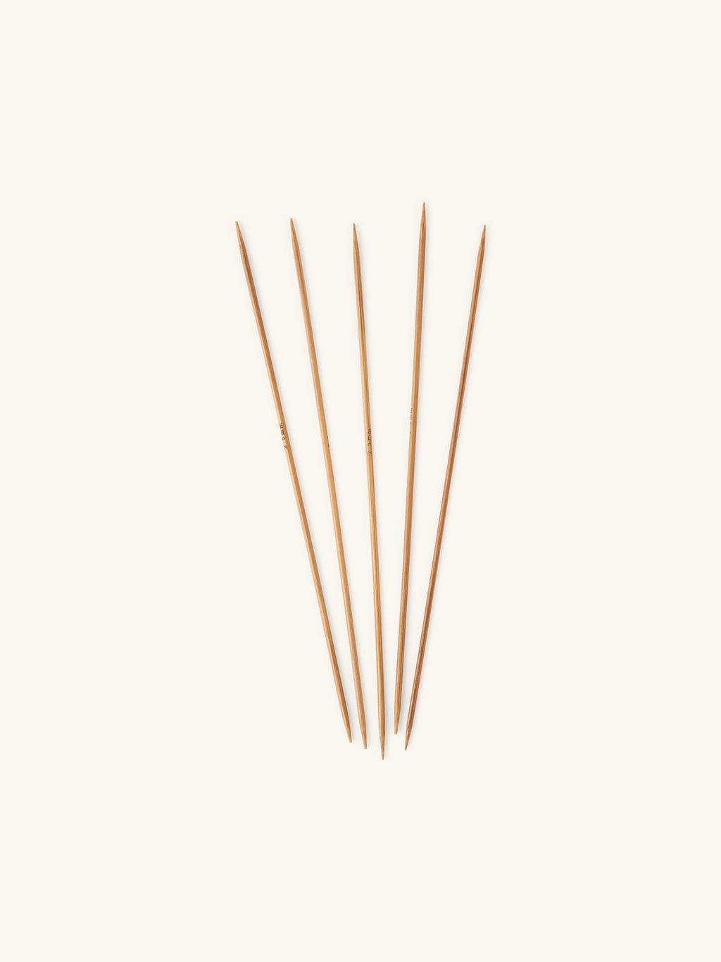 Strumpfstricknadeln 2,5 mm | Bambus. 2,5 mm x 20 cm. 5 Stck.