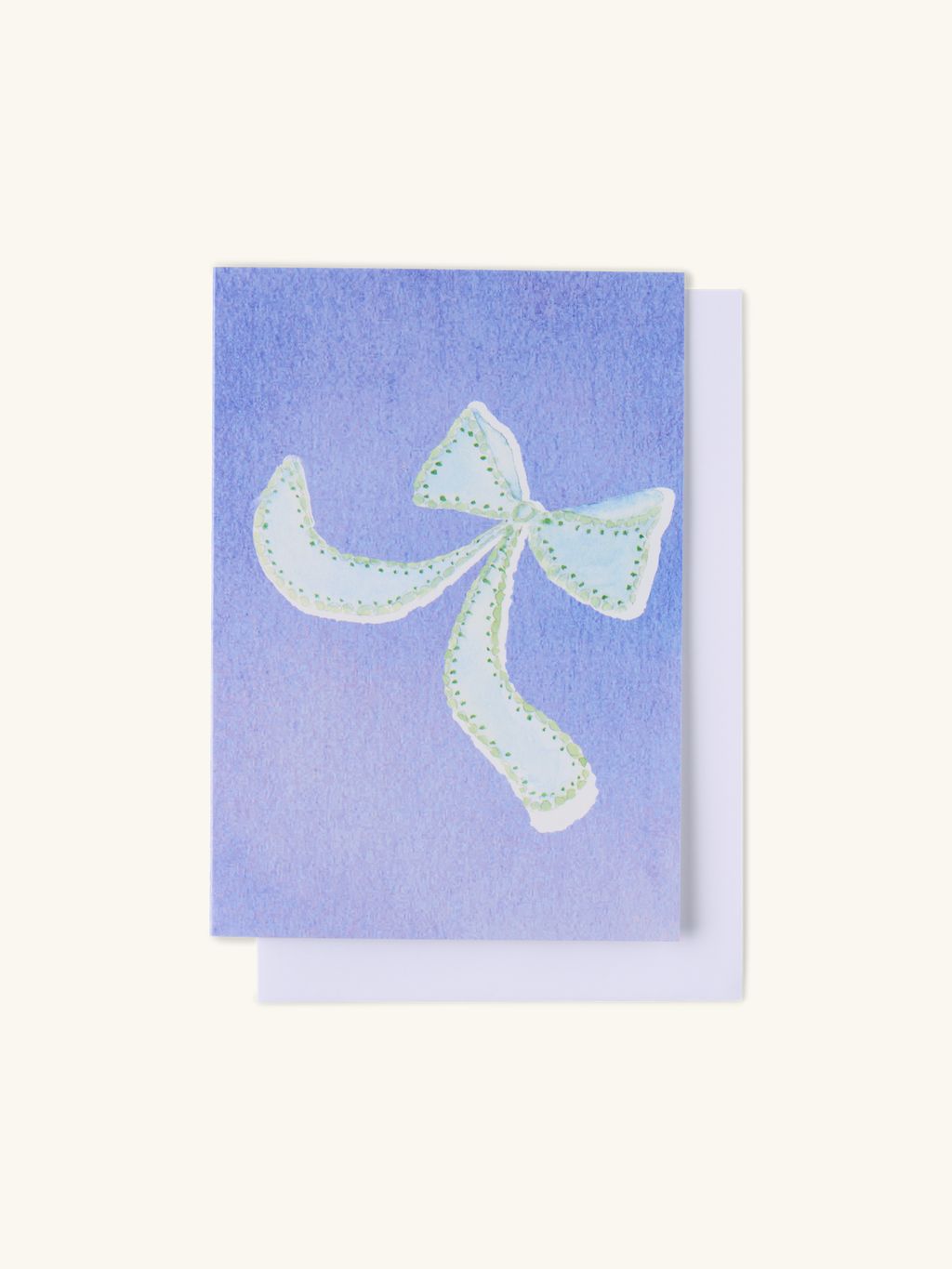 Biglietto d'auguri con busta | Carta. 23 x 13,4 cm. | Ice Blue