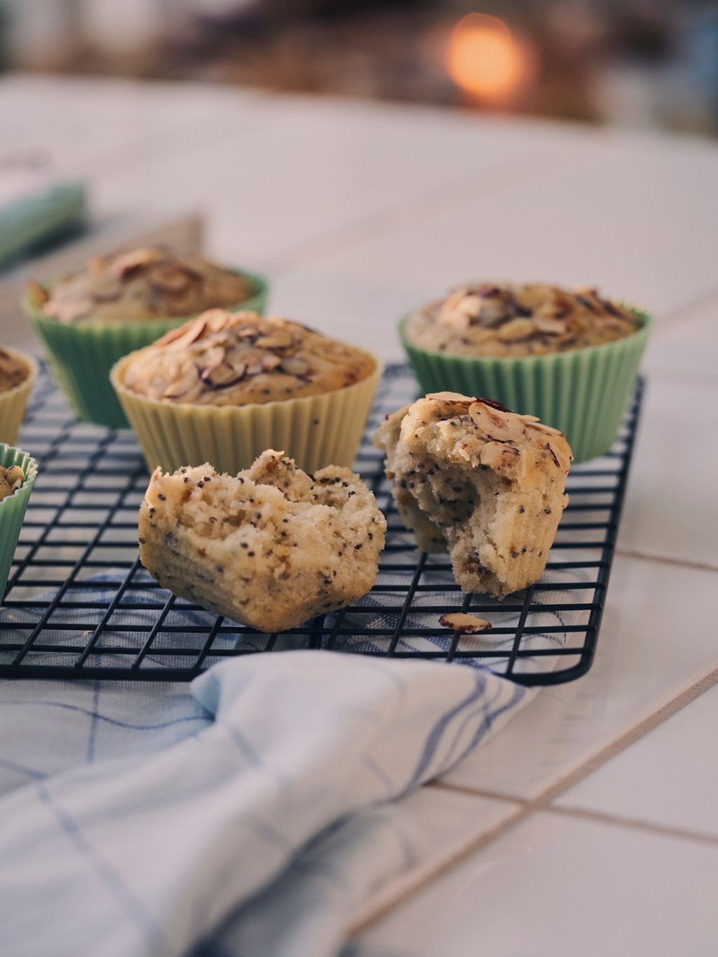 Stampi per muffin | Silicone. 12 pz. | Light Olive, Green