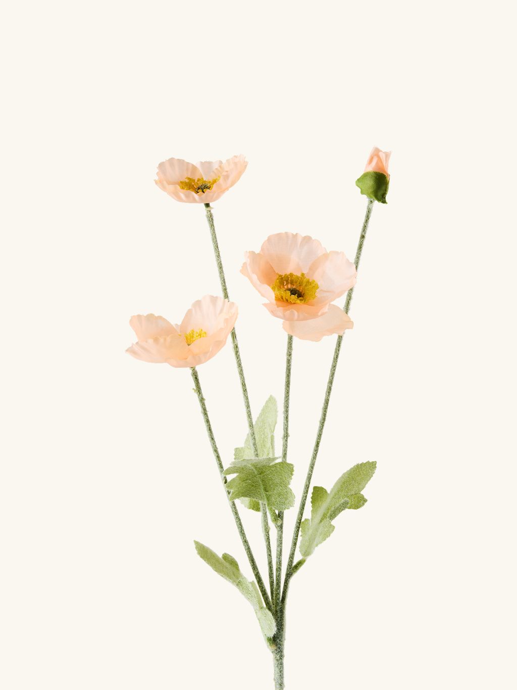 Knstliche Mohnblume | 57 cm. | Peach