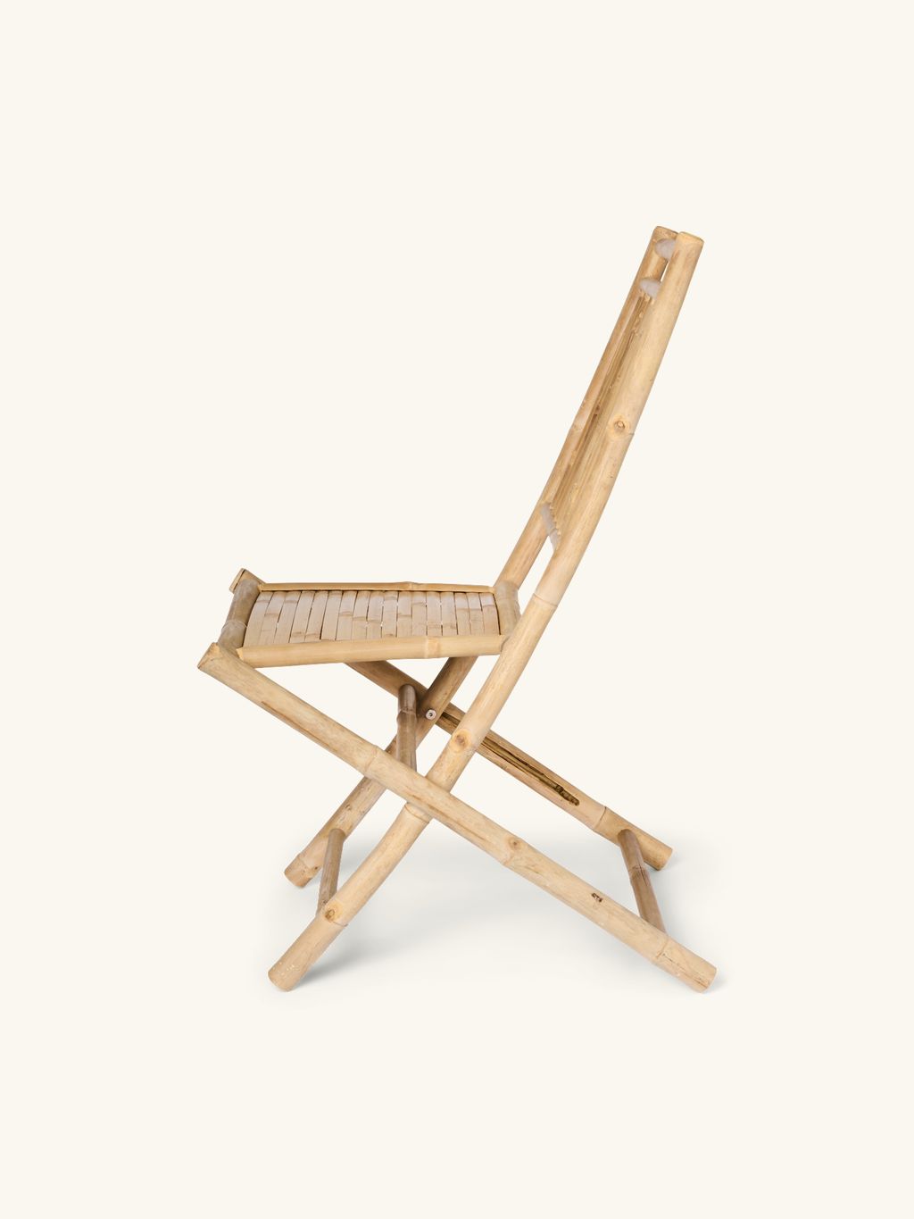 Klappstuhl | Bambus. L56 x B50 x H46/90 cm. | Light wood