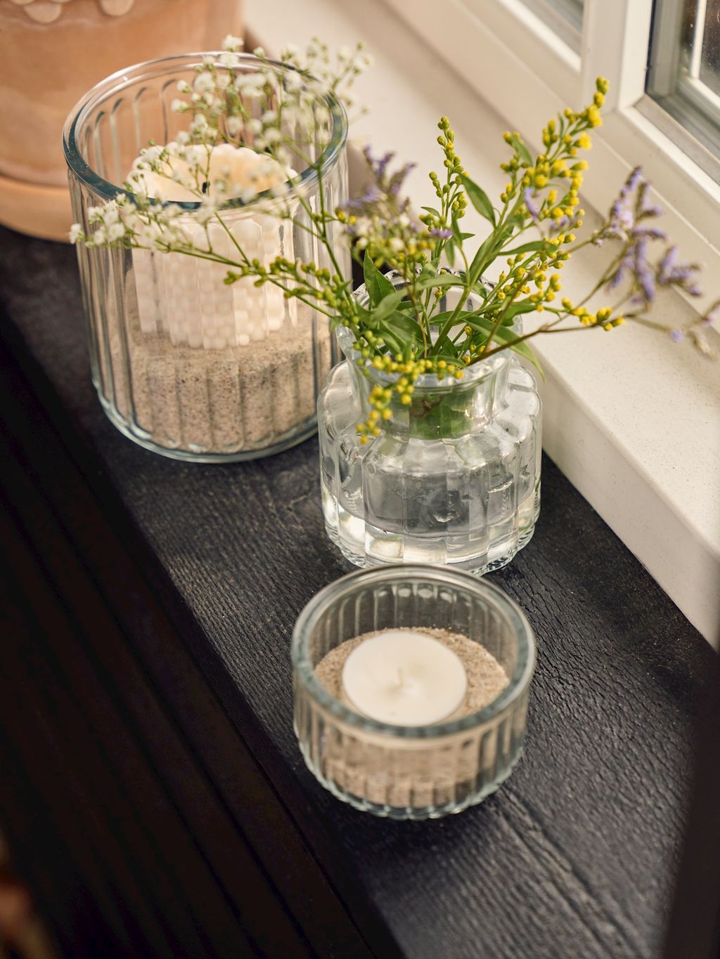 Vasetto In Vetro Trasparente Con Motivo Diamante – Altezza 10,2 Cm, Per Fiori Freschi O Secchi, Decorazione Vintage - 3