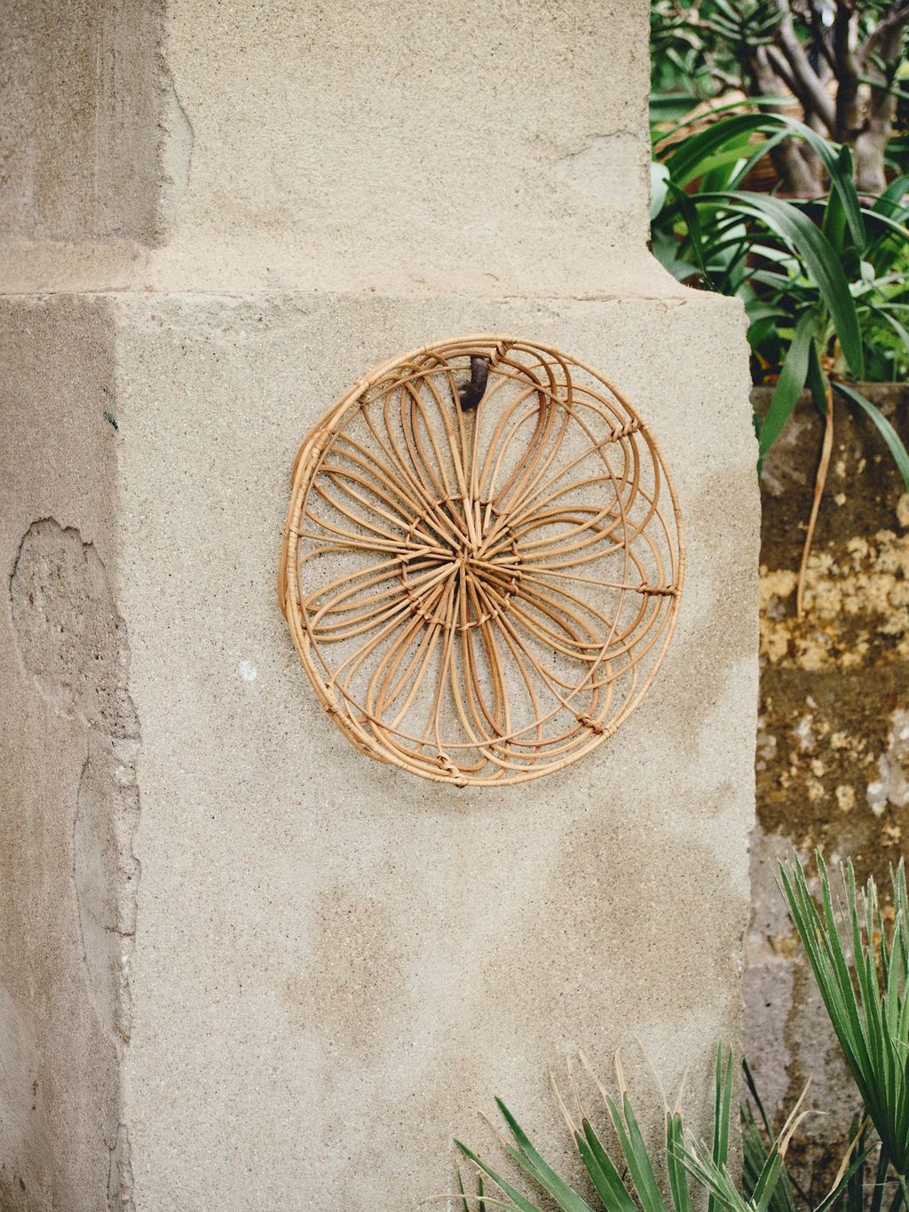 Wanddekoration | Rattan. Ø35 cm