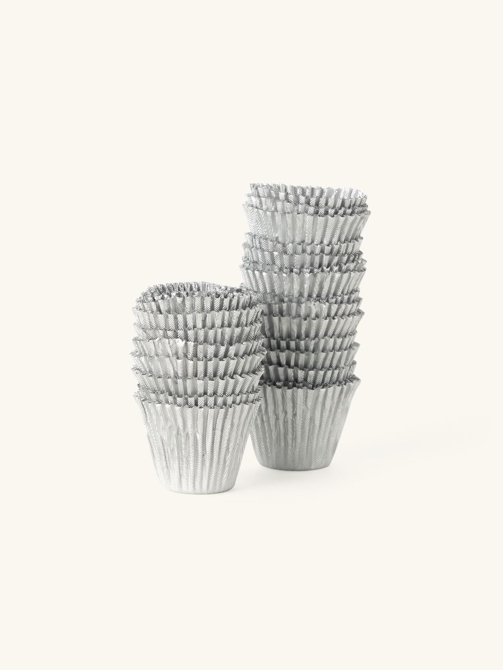Kerzenmanschetten | Aluminium. 48 Stck