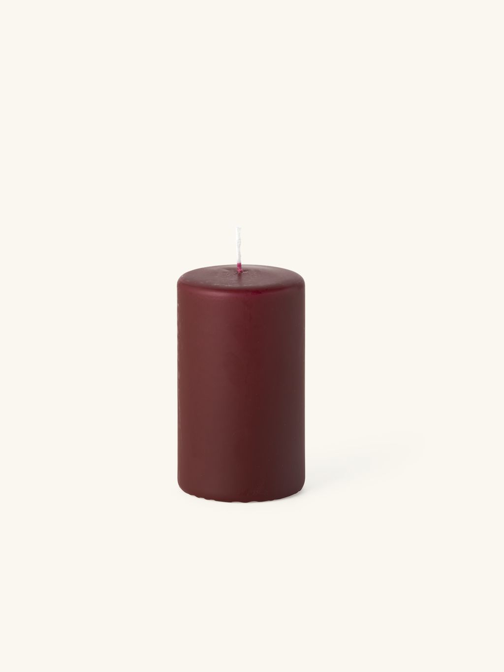Risthò Lot De 3 Bougies Laquées Bordeaux - Fabriquées En Italie - 21 Cm, Diamètre 2,2 Cm - Sans Fumée, Mèche Coton - Durée 5h
