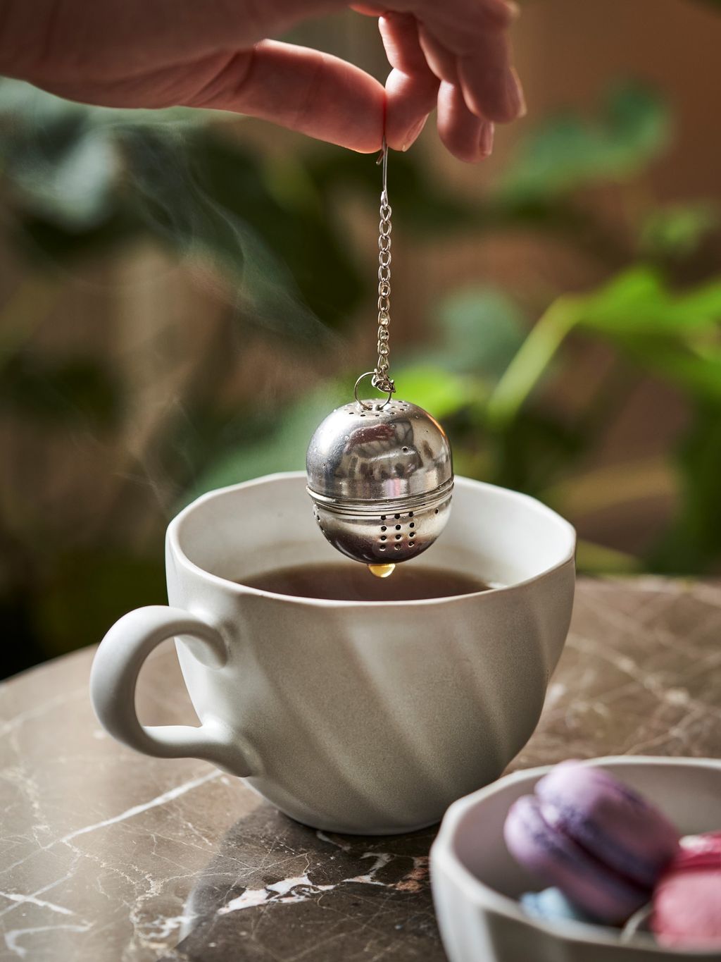 Boule à Thé En Acier Inoxydable - Infuseur à Mailles Fines Pour Thé, Café, Matcha - Idéal Cuisine, Voyage, Camping - 10