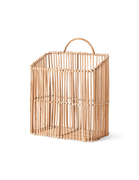 Panier à suspendre | Rotin. 25 x 13 x 28 cm. | Nature